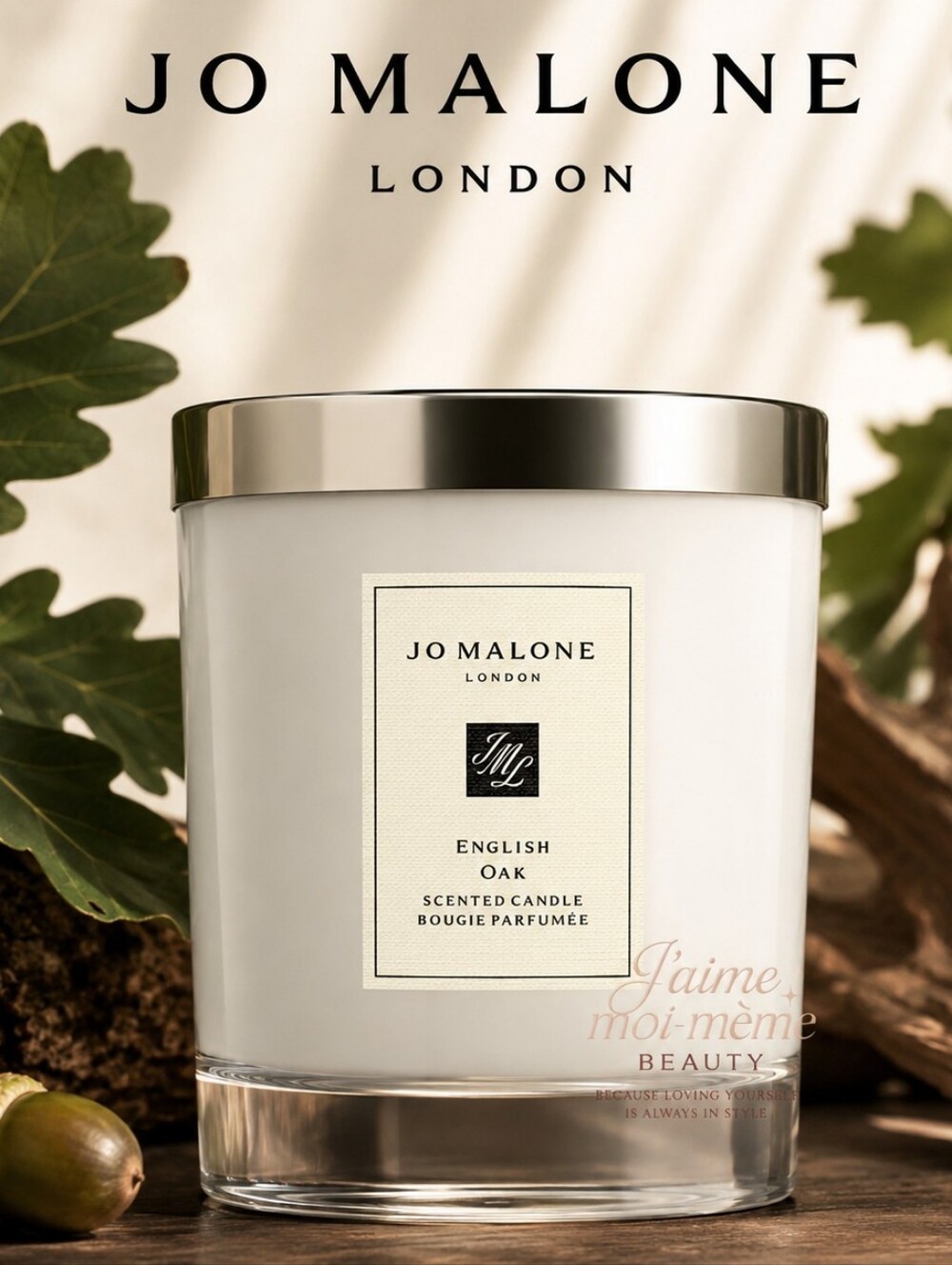 Jo Malone English Oak Candle - Brand New Full Size Luxury Home Fragrance
